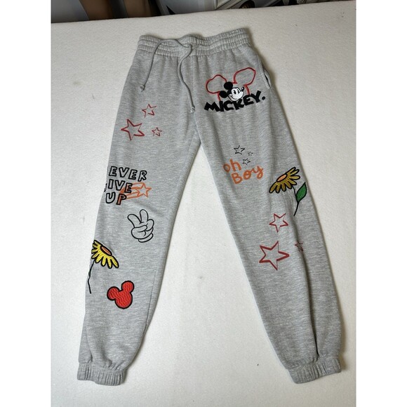 Mickey Mouse Disney Women's Embroidery Joggers Small - Picture 1 of 7